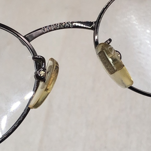 Versace vtg dead stock demo frames ONLY mod H68 51-19 oval-unisex glasses Italy main image 4